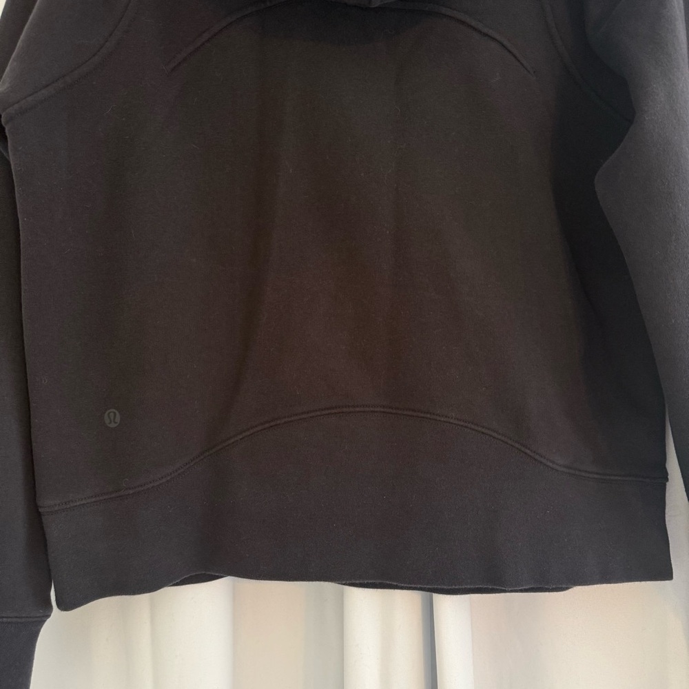 Lululemon Loungeful Cropped Hoodie Black Size 4 Pullover Sweatshirt - Picture 8 of 10
